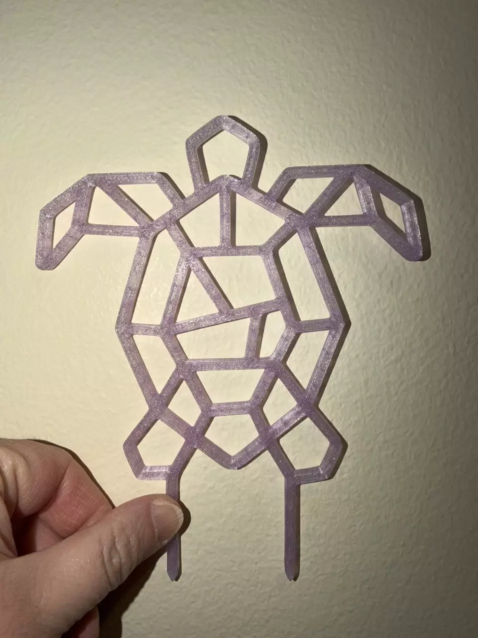 item #141: Turtle mini trellis (purple gem sparkle) thumbnail