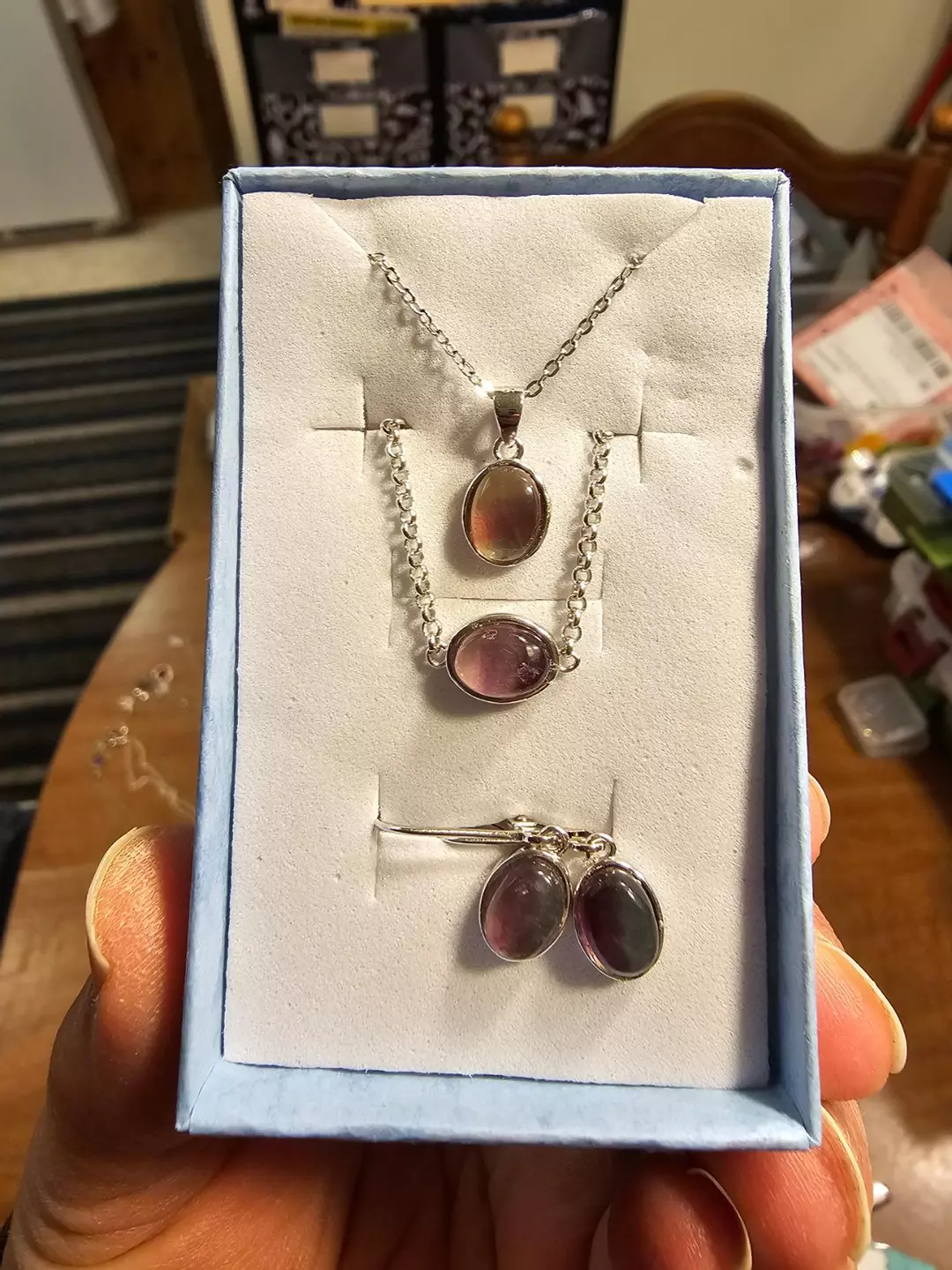 Sterling Silver Fluorite set thumbnail