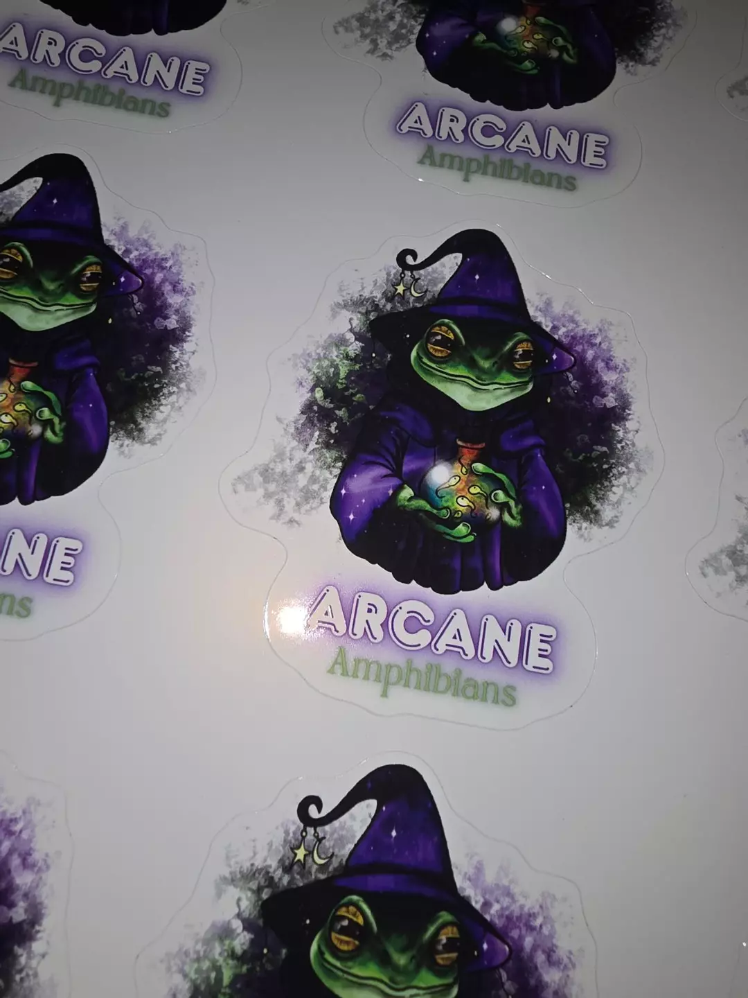 Witch Frog vinyl stickers 2packs thumbnail