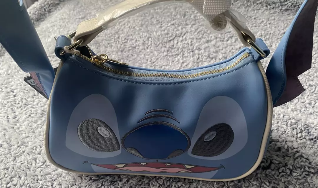 Loungefly Disney Lilo & Stitch Floral Stitch Figural Crossbody Aloha Bag thumbnail