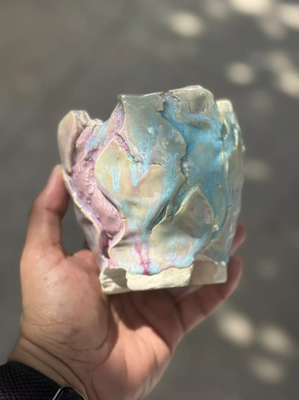 Cotton candy footed 4.5x4.25H thumbnail