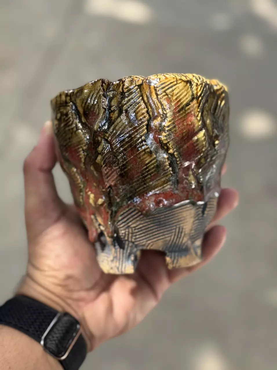 Ox blood footed 4.5x4.75H thumbnail