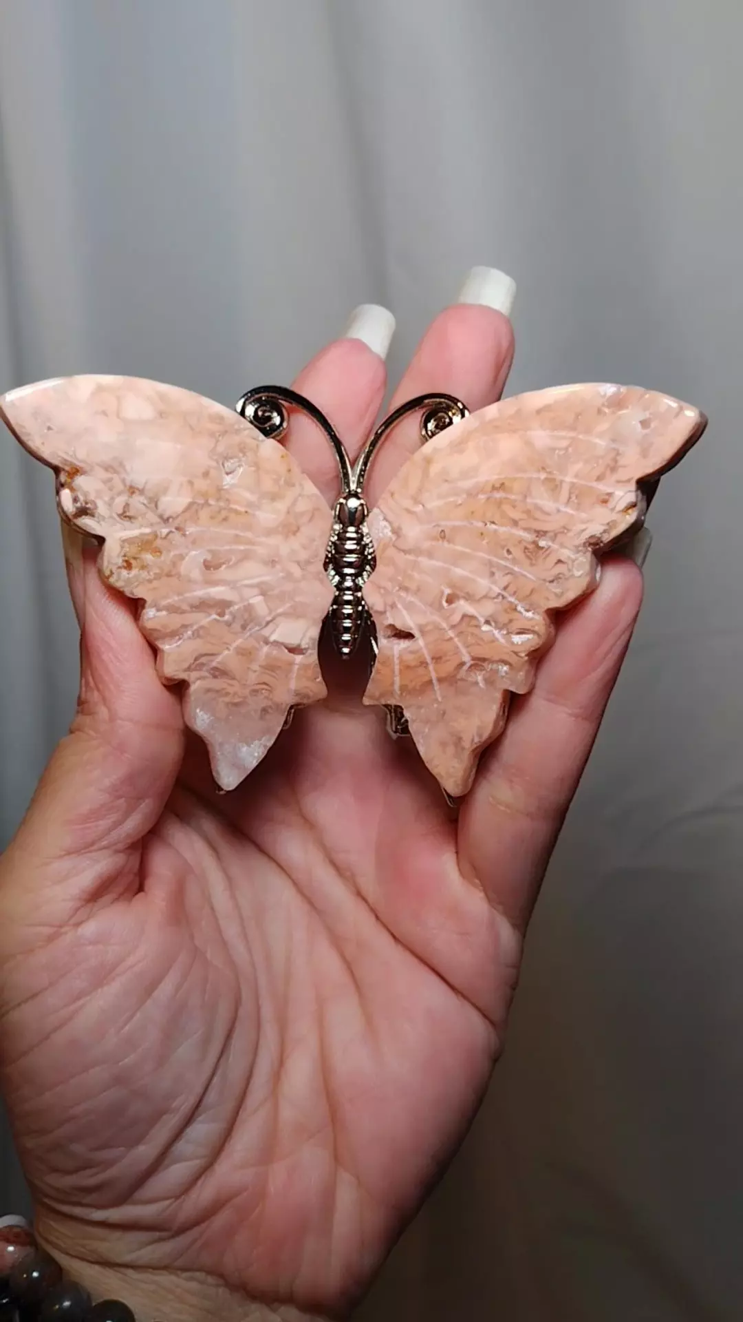 Cotton Candy Agate Butterfly thumbnail