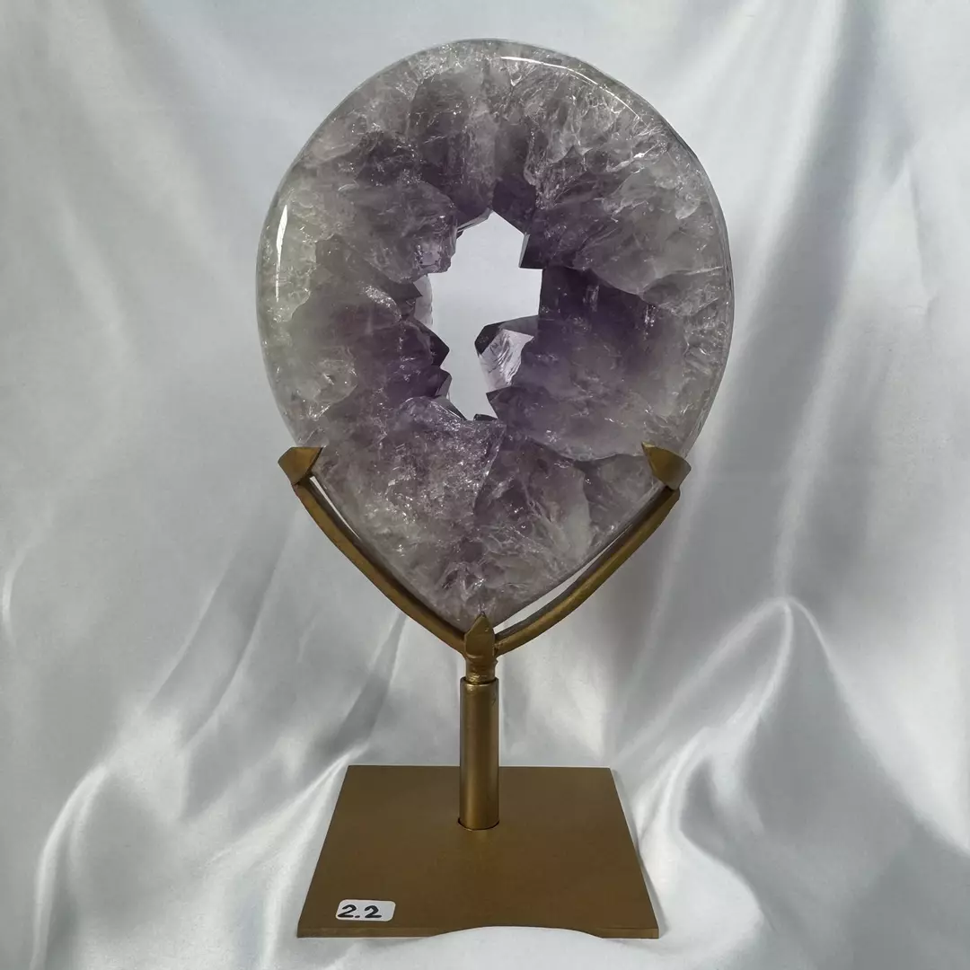 Amethyst Teardrop Portal On A Spinning Stand - She is beautiful thumbnail