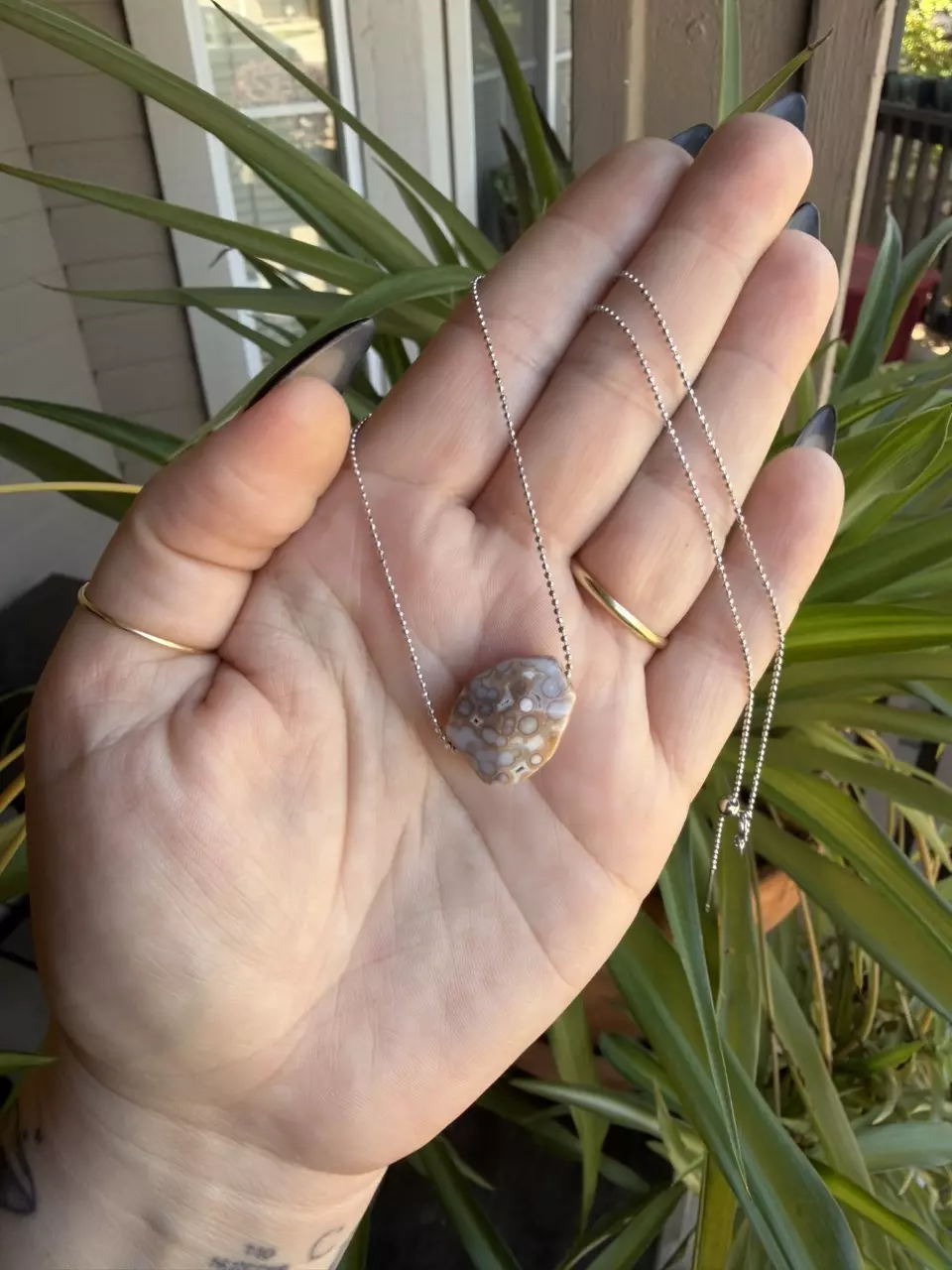 Ocean Jasper Gold Necklace thumbnail