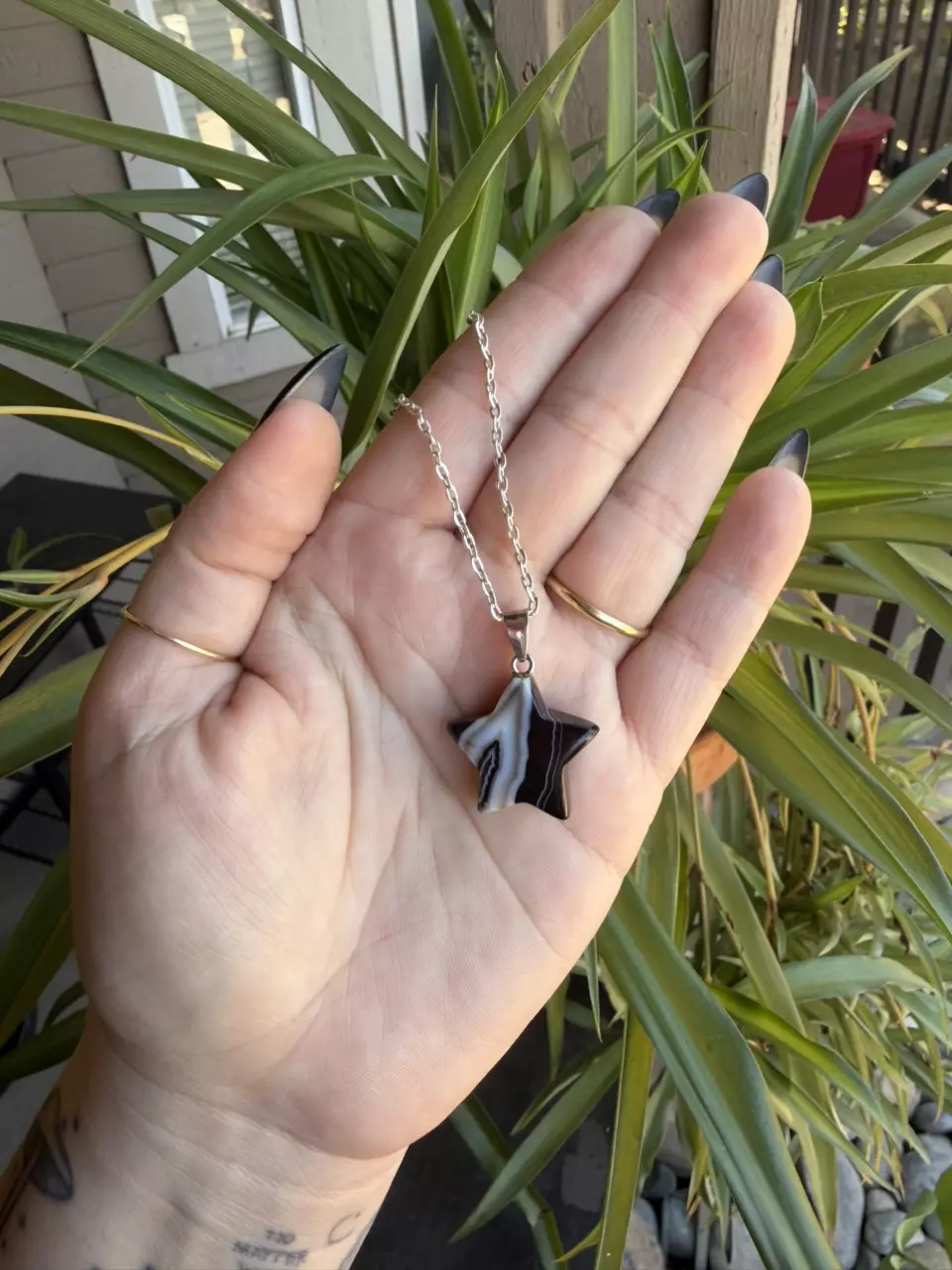 Sardonyx Star Moon Necklace thumbnail