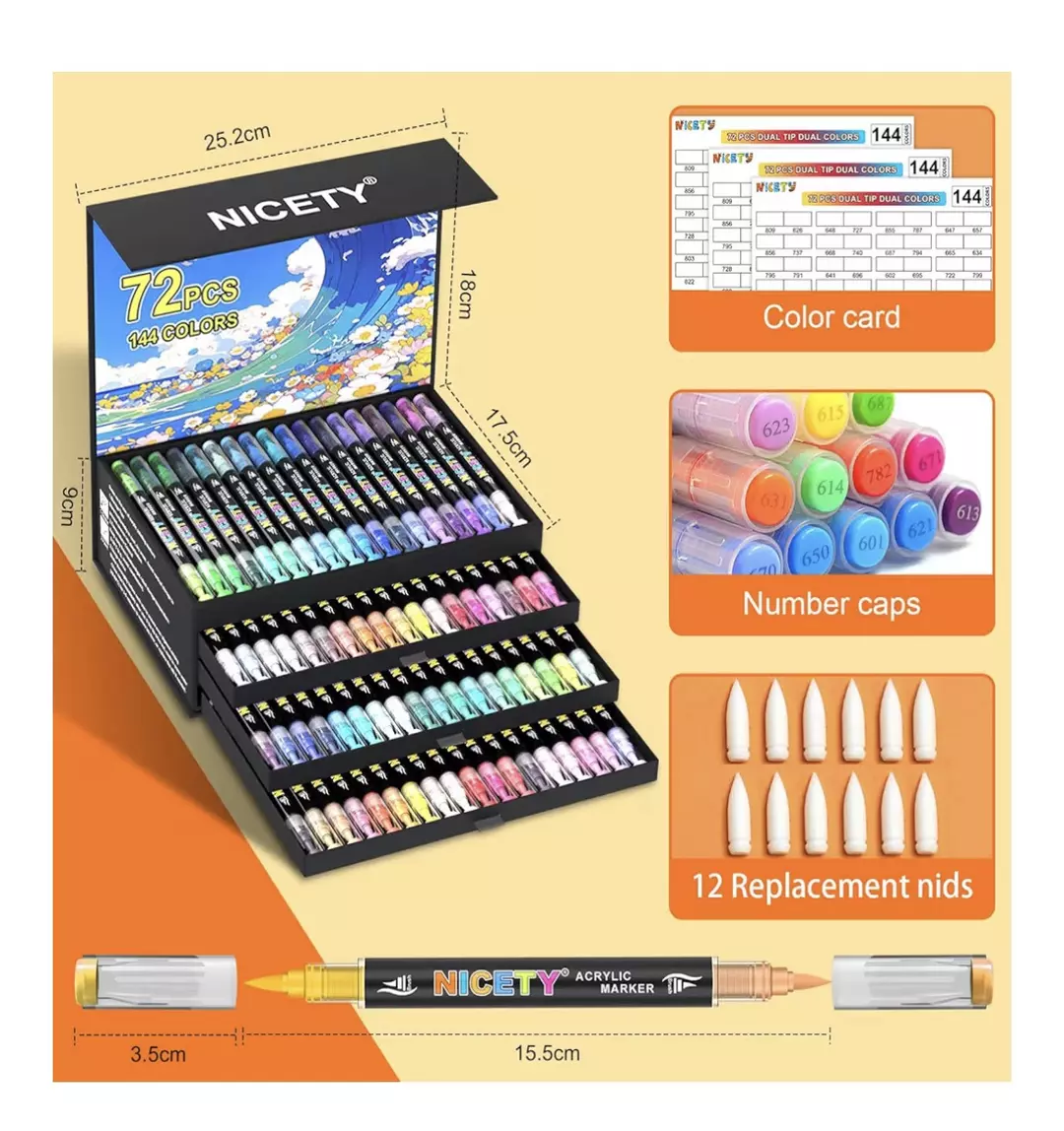 Acrylic Paint Markers (barely used) thumbnail