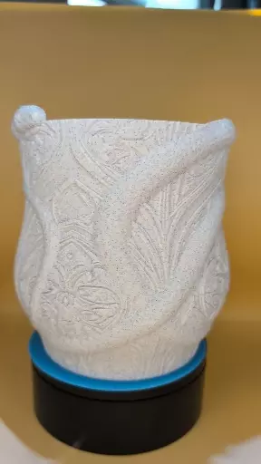 Art Nouveau Marbled Planter – 5.5" 3D Print PLA thumbnail