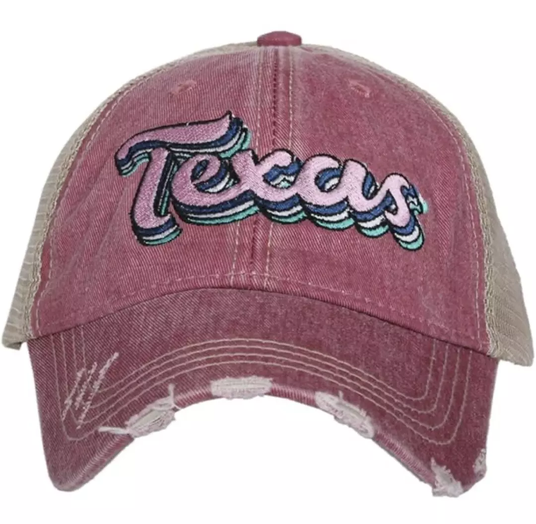 Texas Distressed Mesh Truckers Hat OS thumbnail