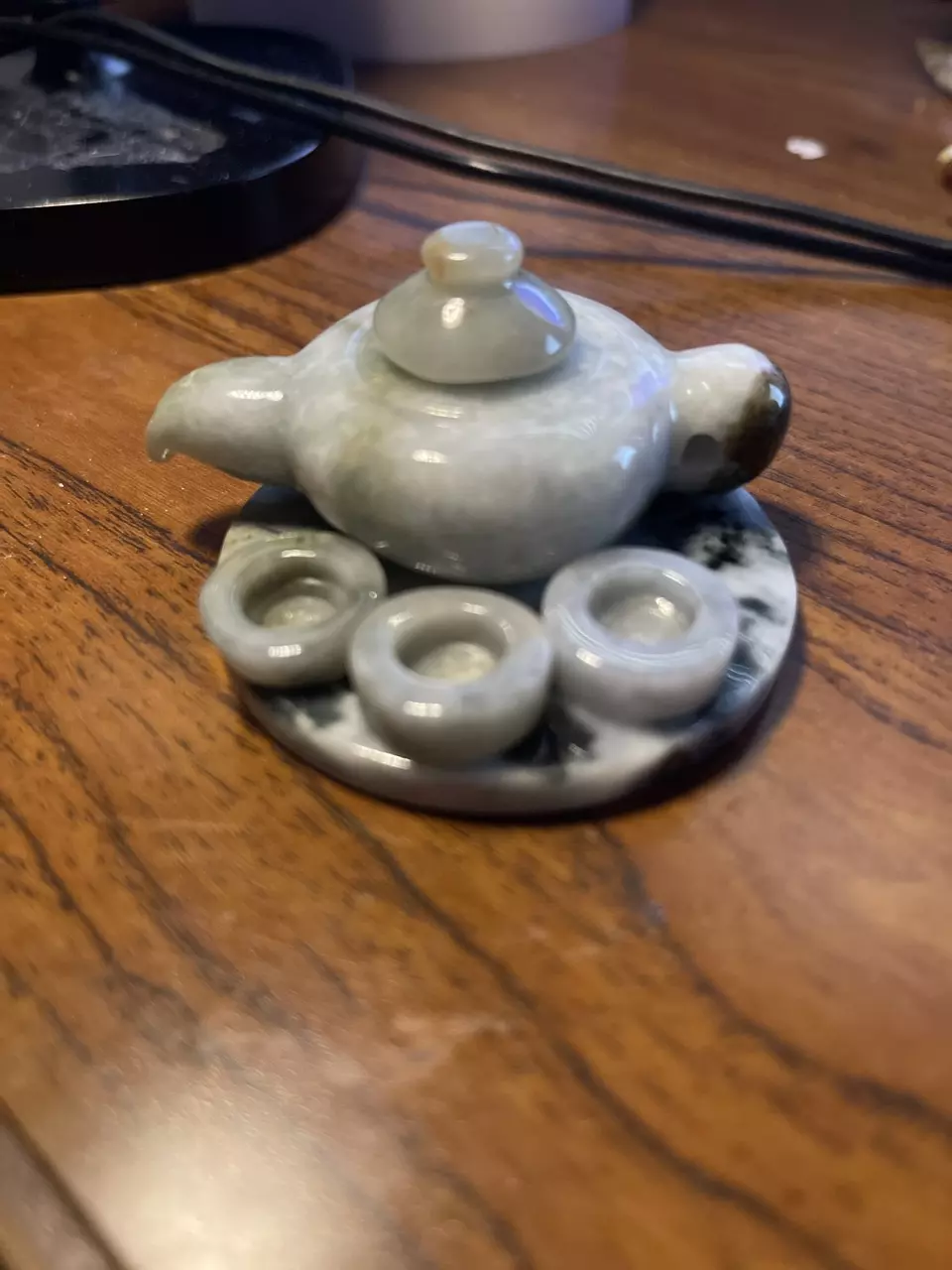 Burmese Jade Mini tea set , 6 pcs thumbnail