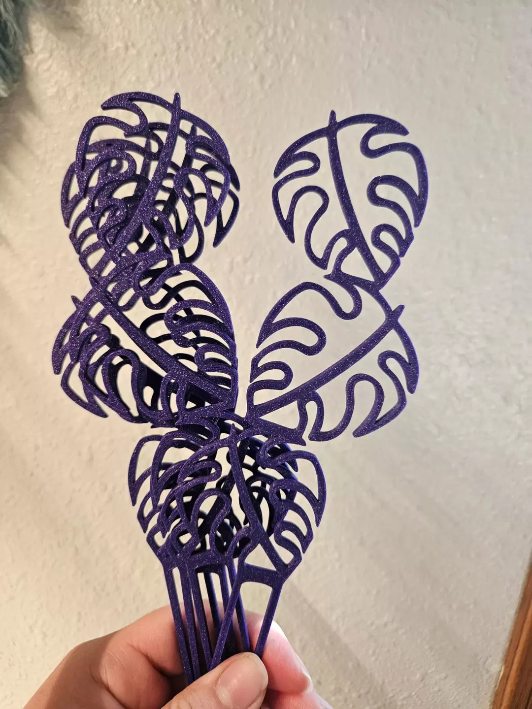 Monstera purple sparkle prop trellis 4 pack thumbnail