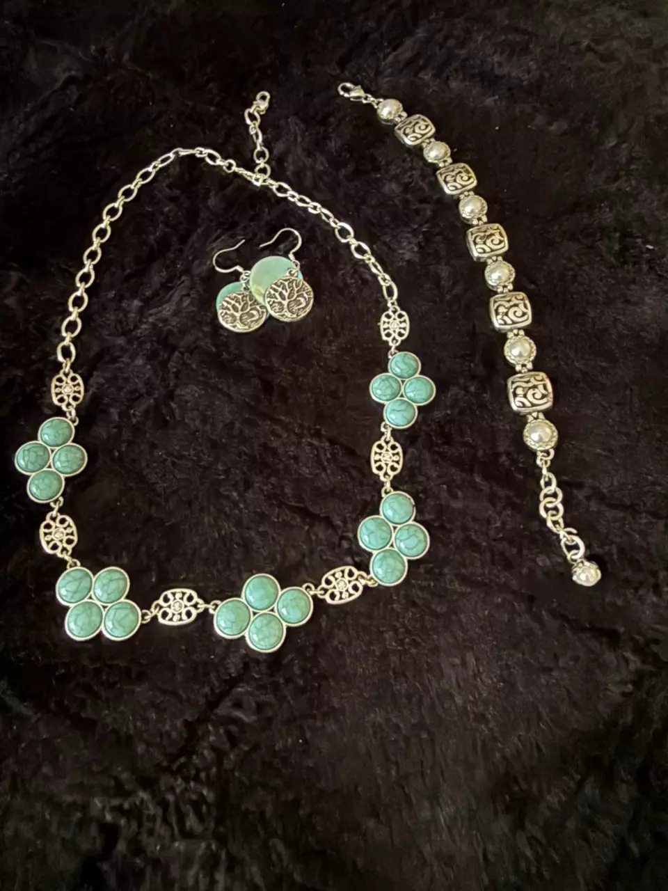 Vintage Brighton Bracelet Turquoise Look Jewelry Bundle 3 Pc Wild Grace thumbnail