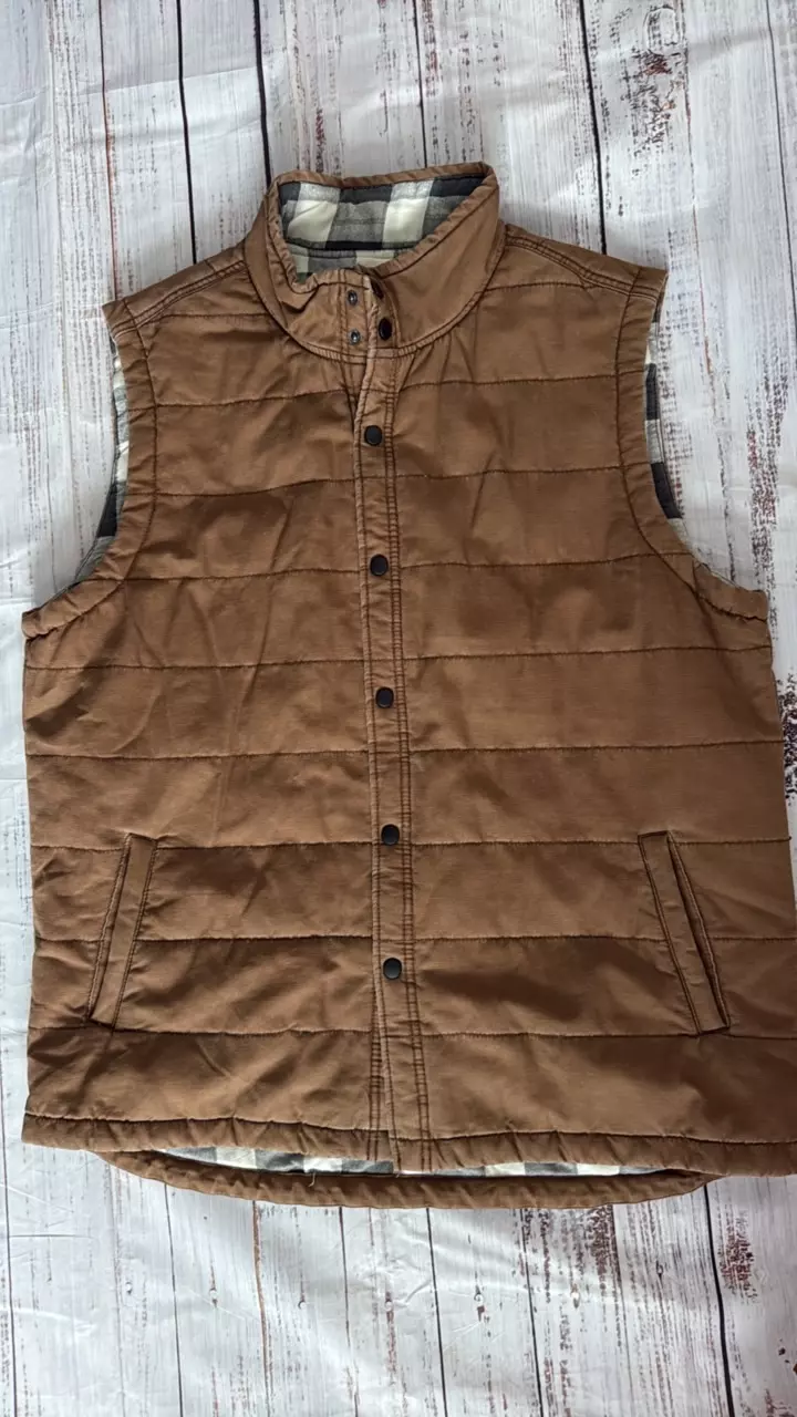 Union Sea//Wa Tan Snap Front Vest XXL thumbnail