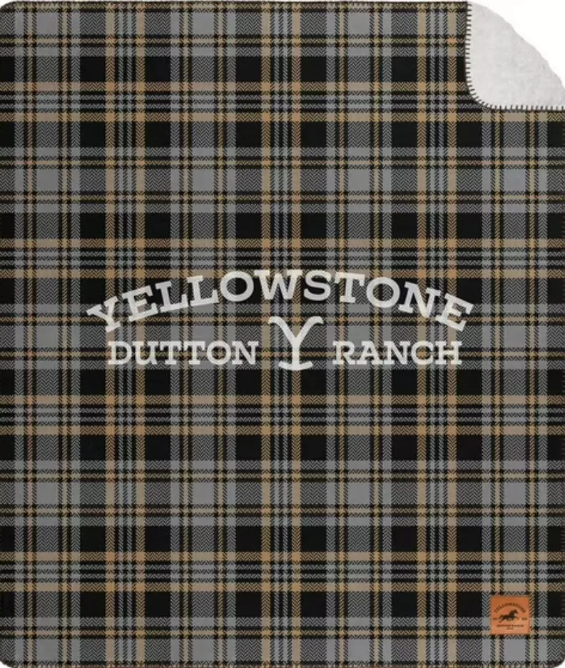 Yellowstone Silk Touch Sherpa Reverse Throw, 60" x 70" thumbnail