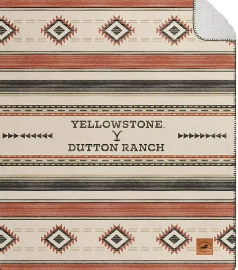Yellowstone Silk Touch Sherpa Reverse Throw, 60" x 70" thumbnail