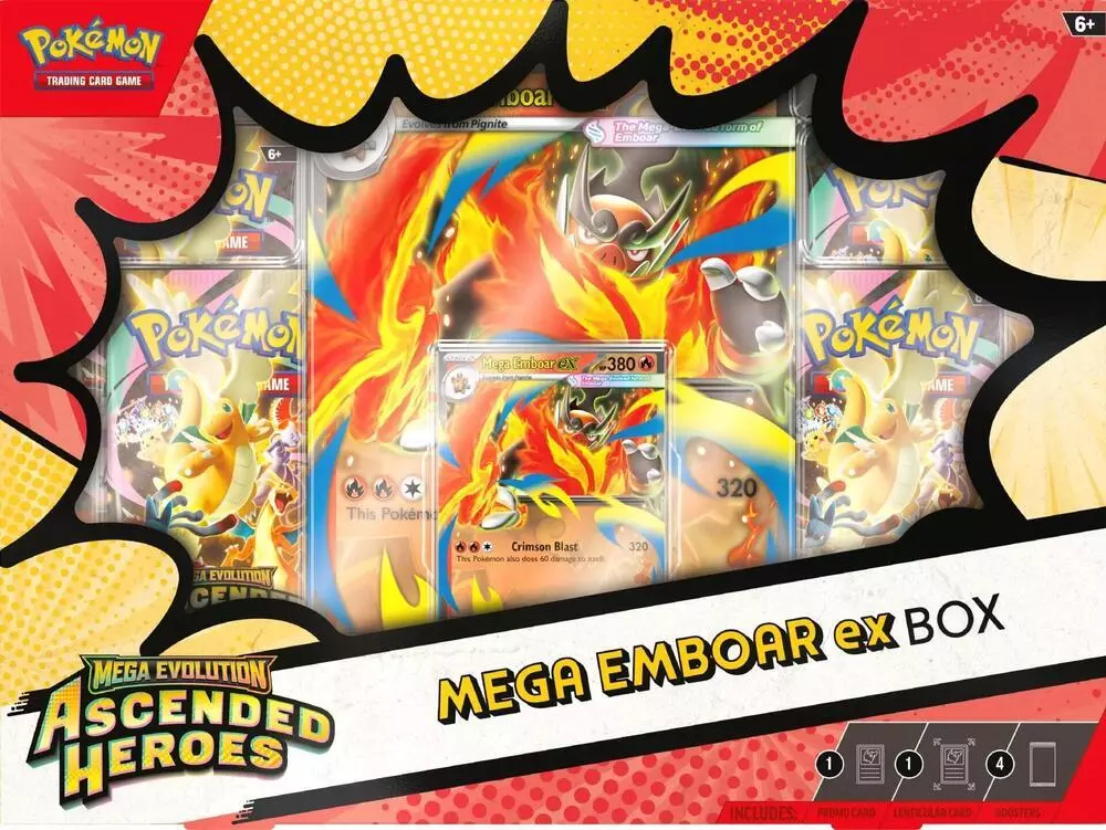 Ascended Heroes Mega Emboar ex Box thumbnail