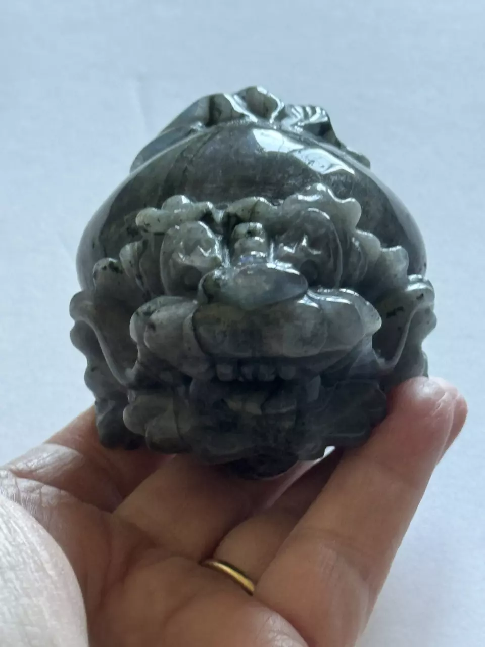 Dragon Turtle 🐢 Labradorite #2 Blue Flash thumbnail