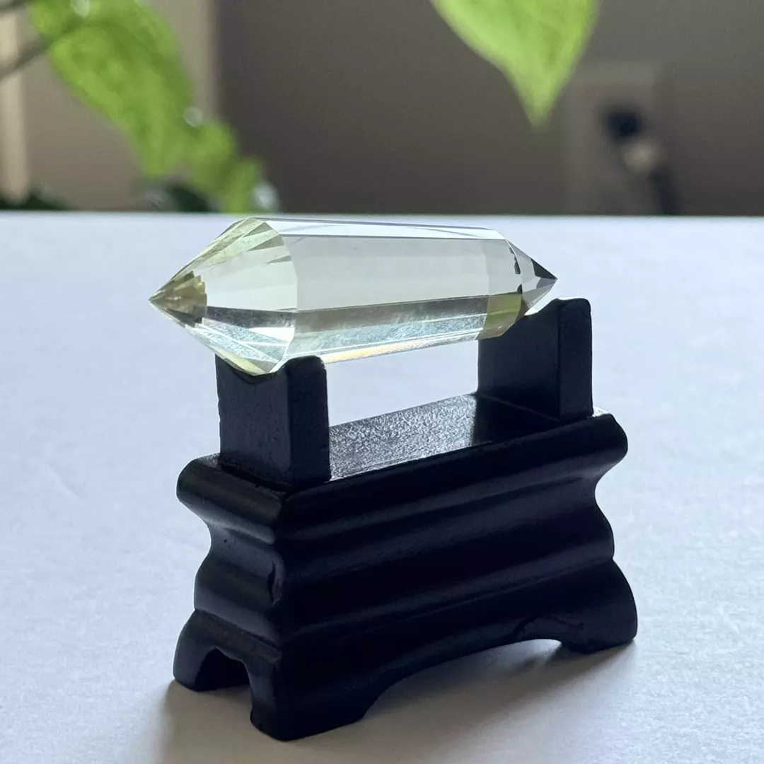 Smoky Quartz Vogel #6 - 2.5 Inches In Length- 24 Sided - Double Terminated thumbnail