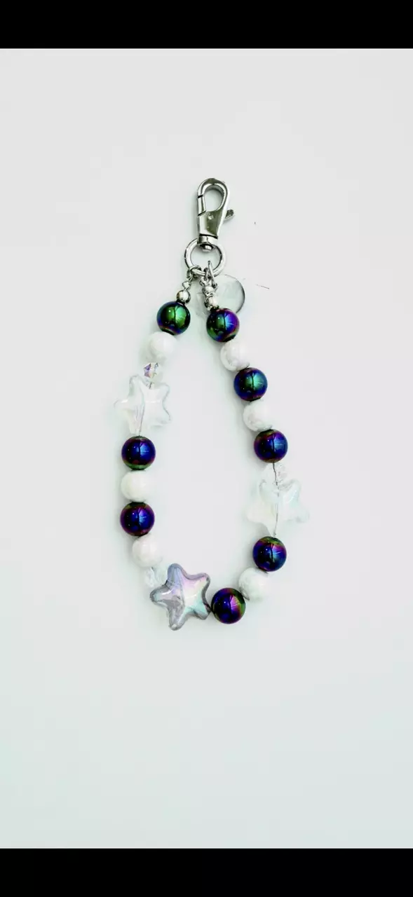 Black and white star wristlet thumbnail