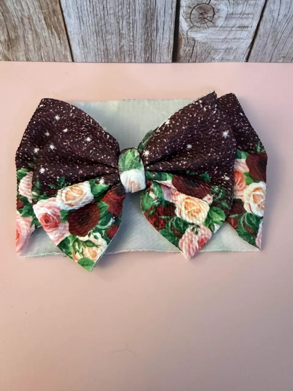 Infant size Rose Head wrap/ head band thumbnail