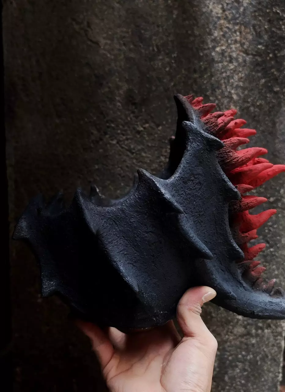 Hand-held Godzilla flowerpot thumbnail