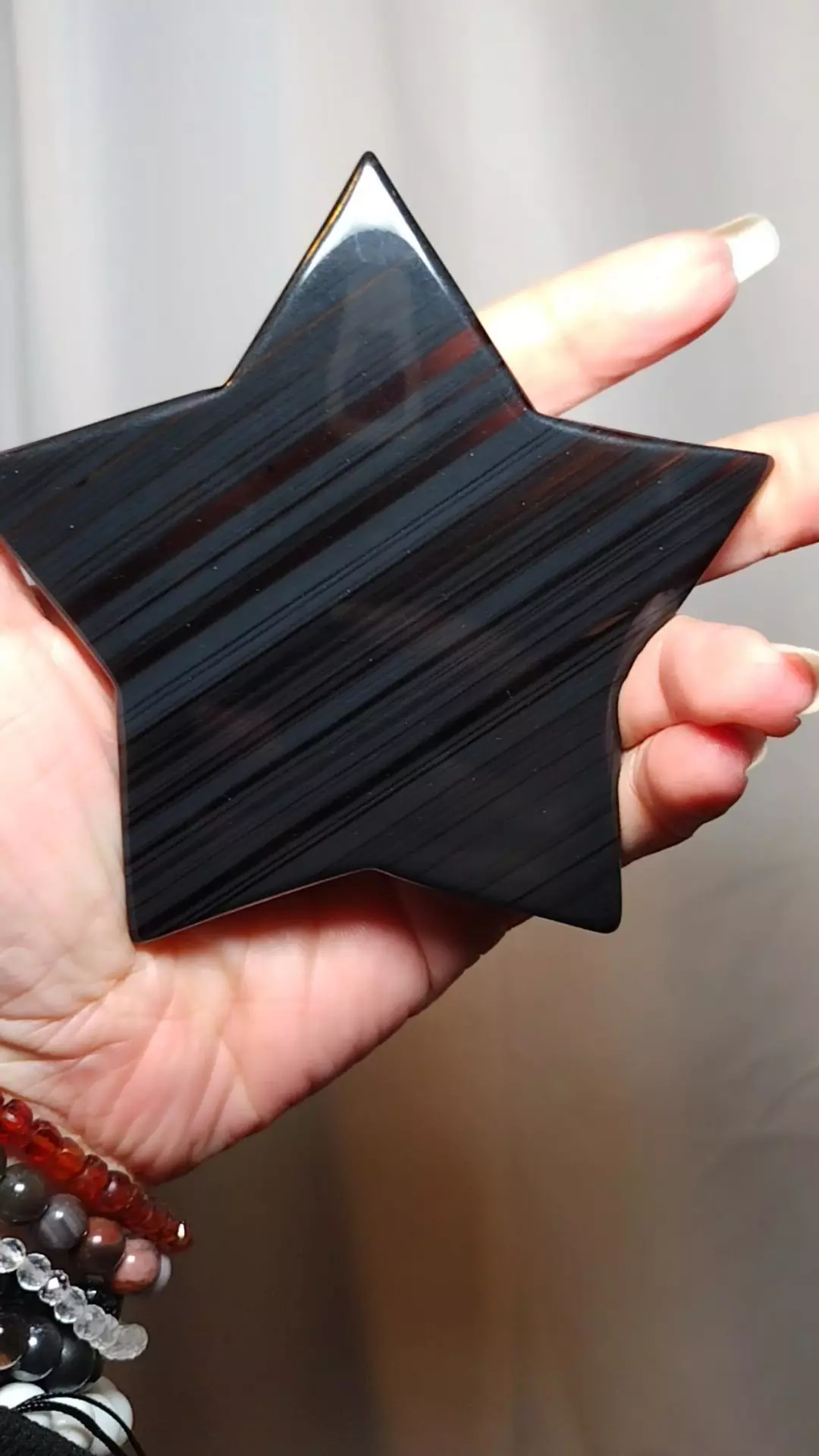 Midnight Lace Obsidian Star (With Stand) thumbnail