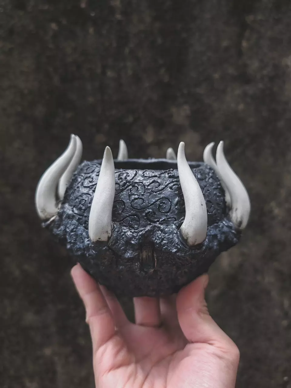 Relief sculpture of furnace flame shape thumbnail