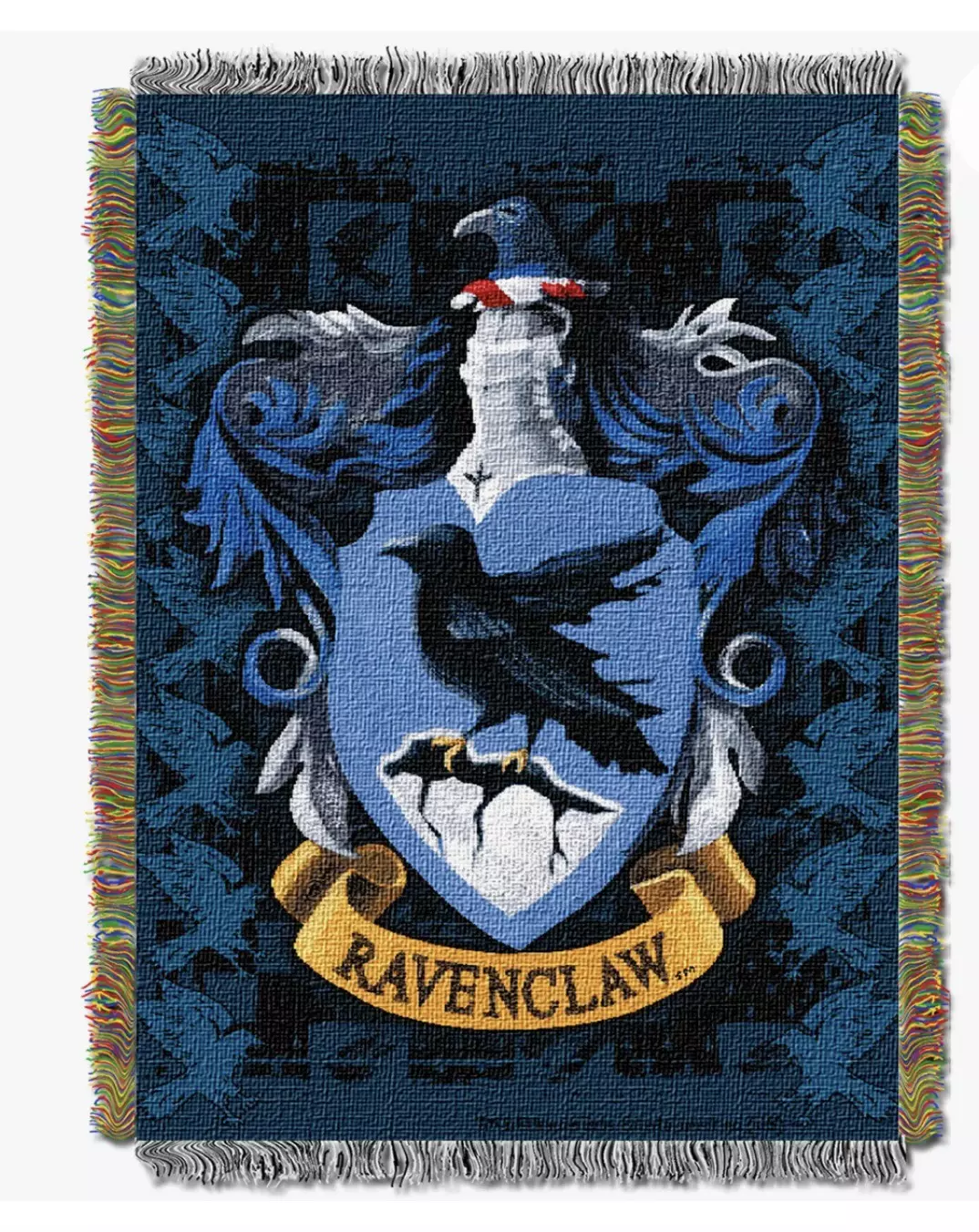 Warner Bros. Harry Potter Throw Blanket, Ravenclaw Crest Wizarding World Decor, thumbnail