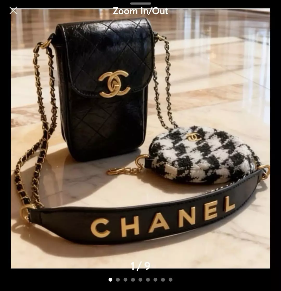 CHANEL Beauty Gift With Purchase Mini Crossbody Phone Bag Black Quilted thumbnail