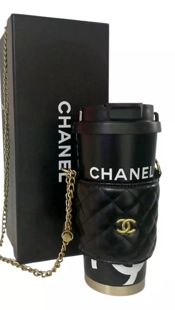 Chanel Black Tumbler Gold Chain Quilted Crossbody Holder -GIFT WITH PURCHASE thumbnail