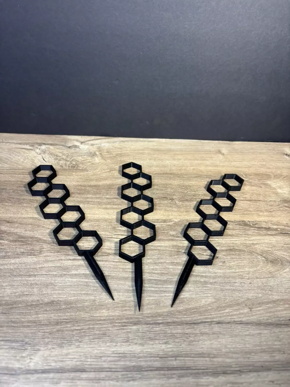 Honeycomb Trellis Black -3pk thumbnail