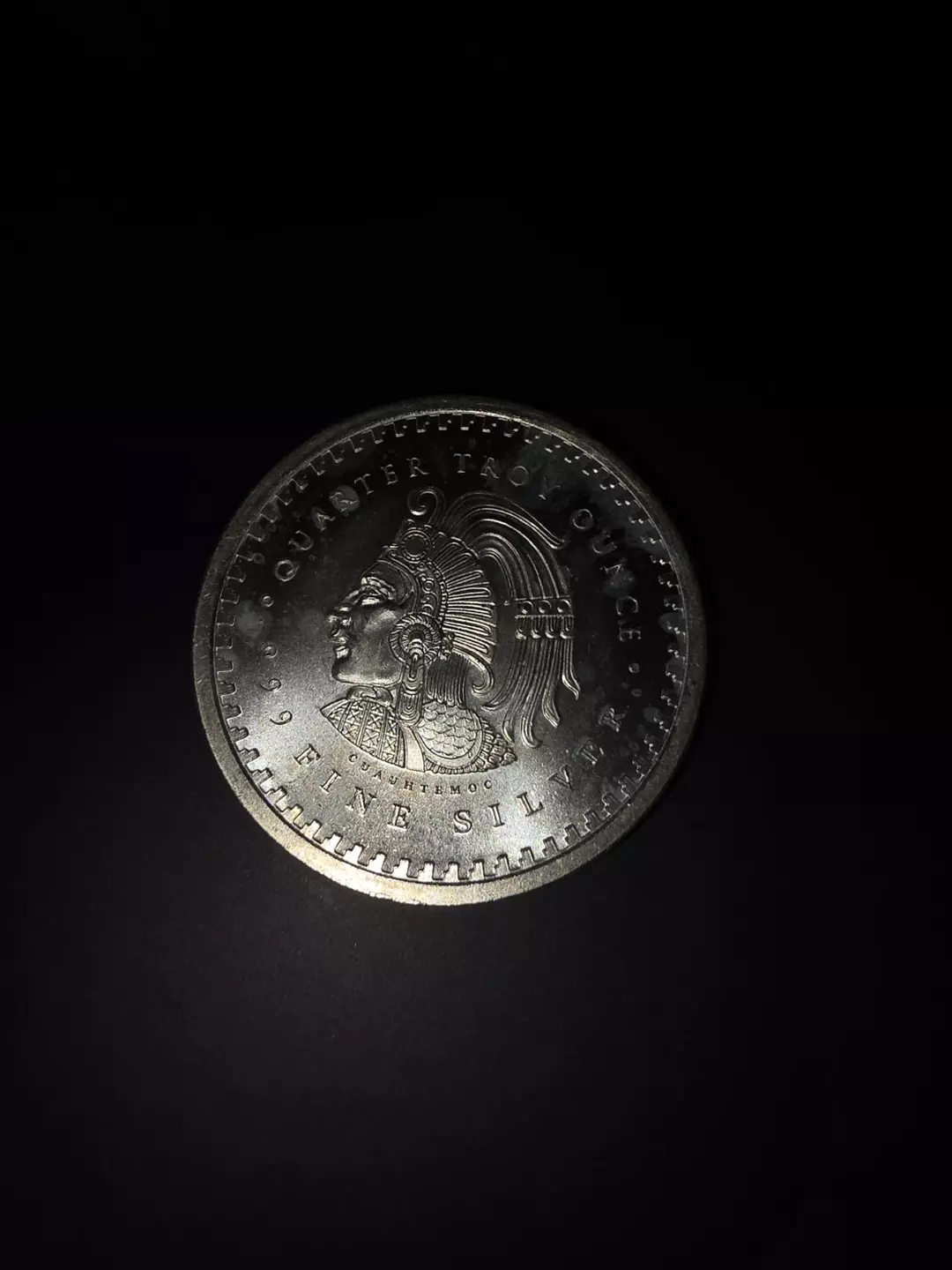 1/4 OZ Aztec Silver Round thumbnail