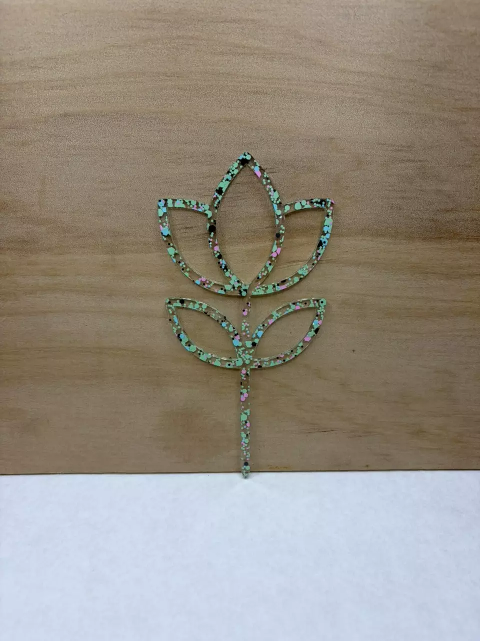 2pk Neon Glitter Splatter Flowers 6” Flower Pot Pal thumbnail