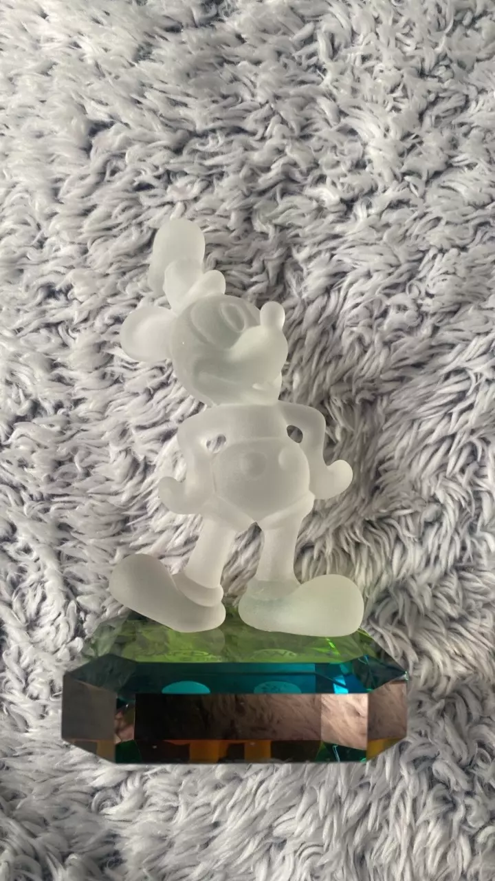Walt Disney World Arribas Bros Mickey Mouse Crystal Statue Figurine Collectible thumbnail