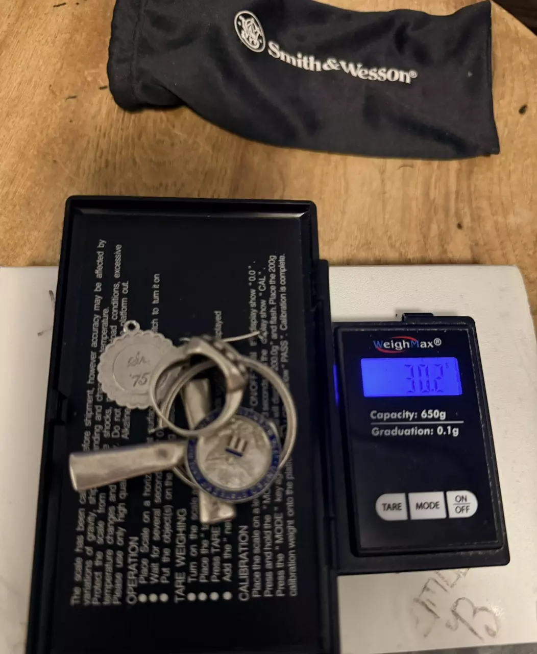 30 grams sterling silver lot. thumbnail