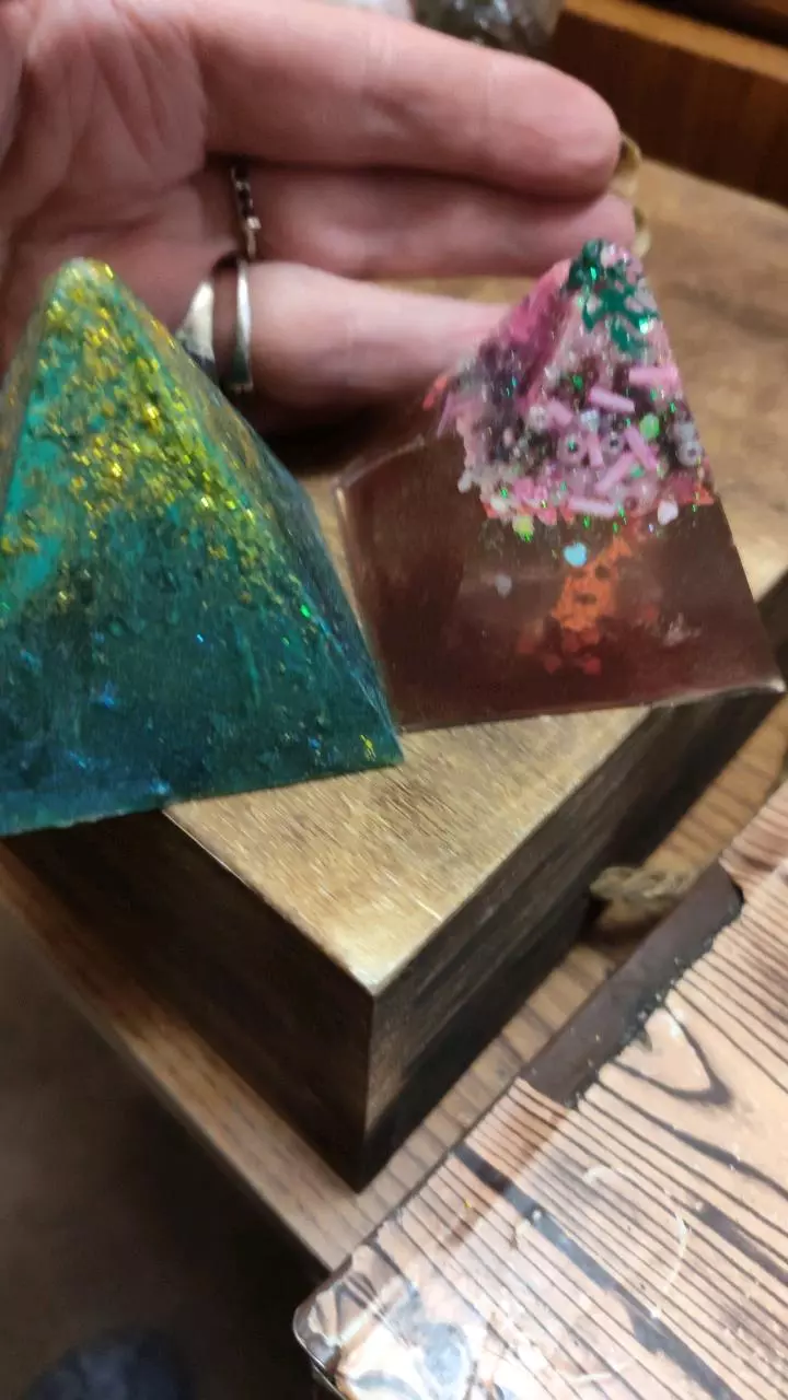 2 Pyramid paper weights or decor thumbnail