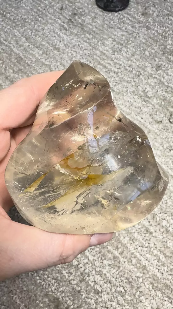 Clear quartz with golden healer free form thumbnail