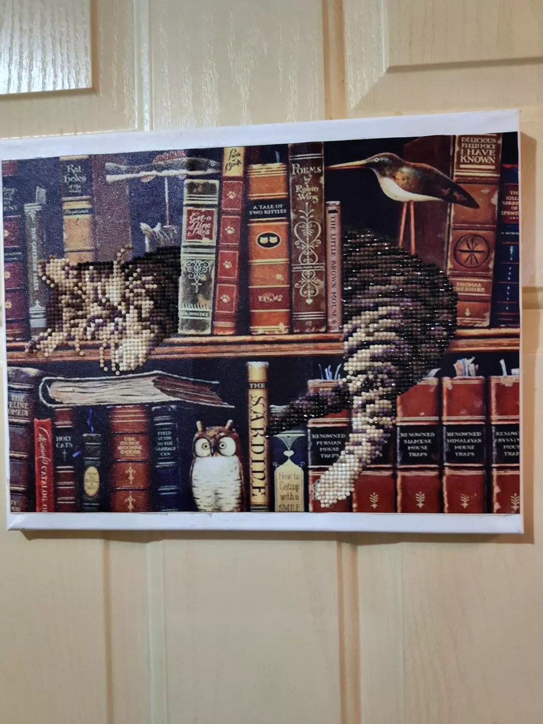 Diamond painting on a canvas thumbnail