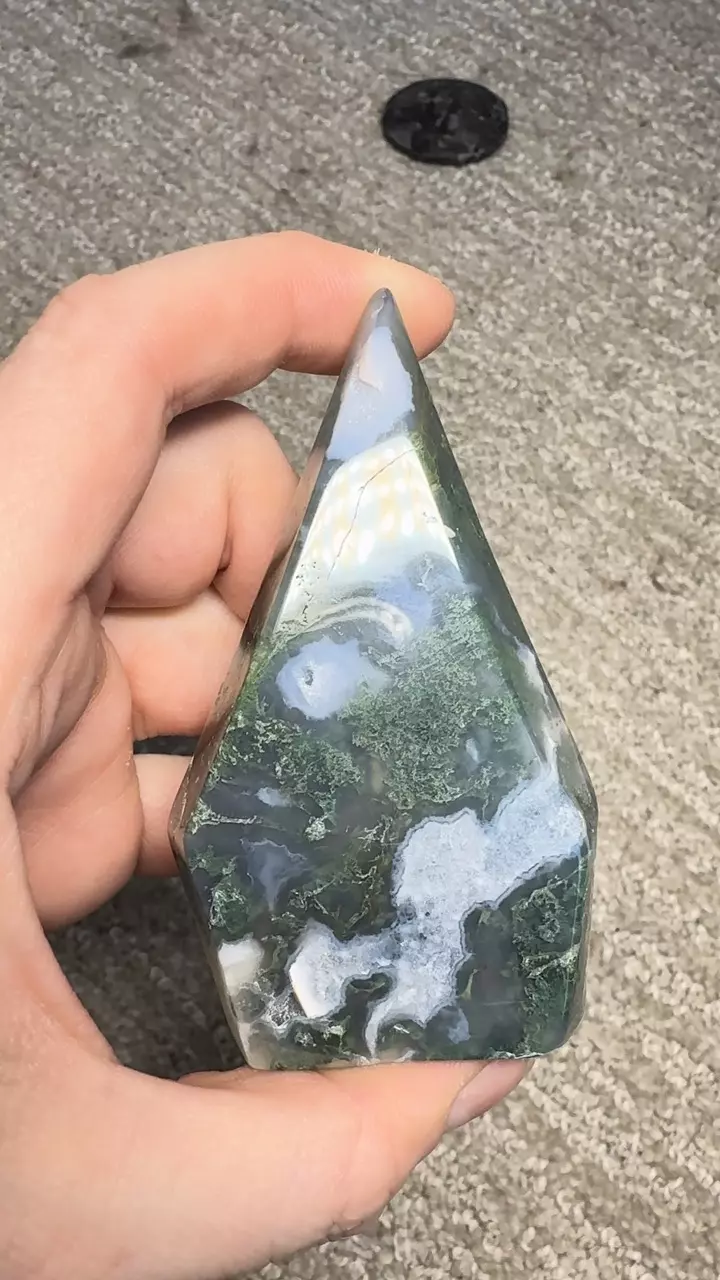 Moss agate free form thumbnail