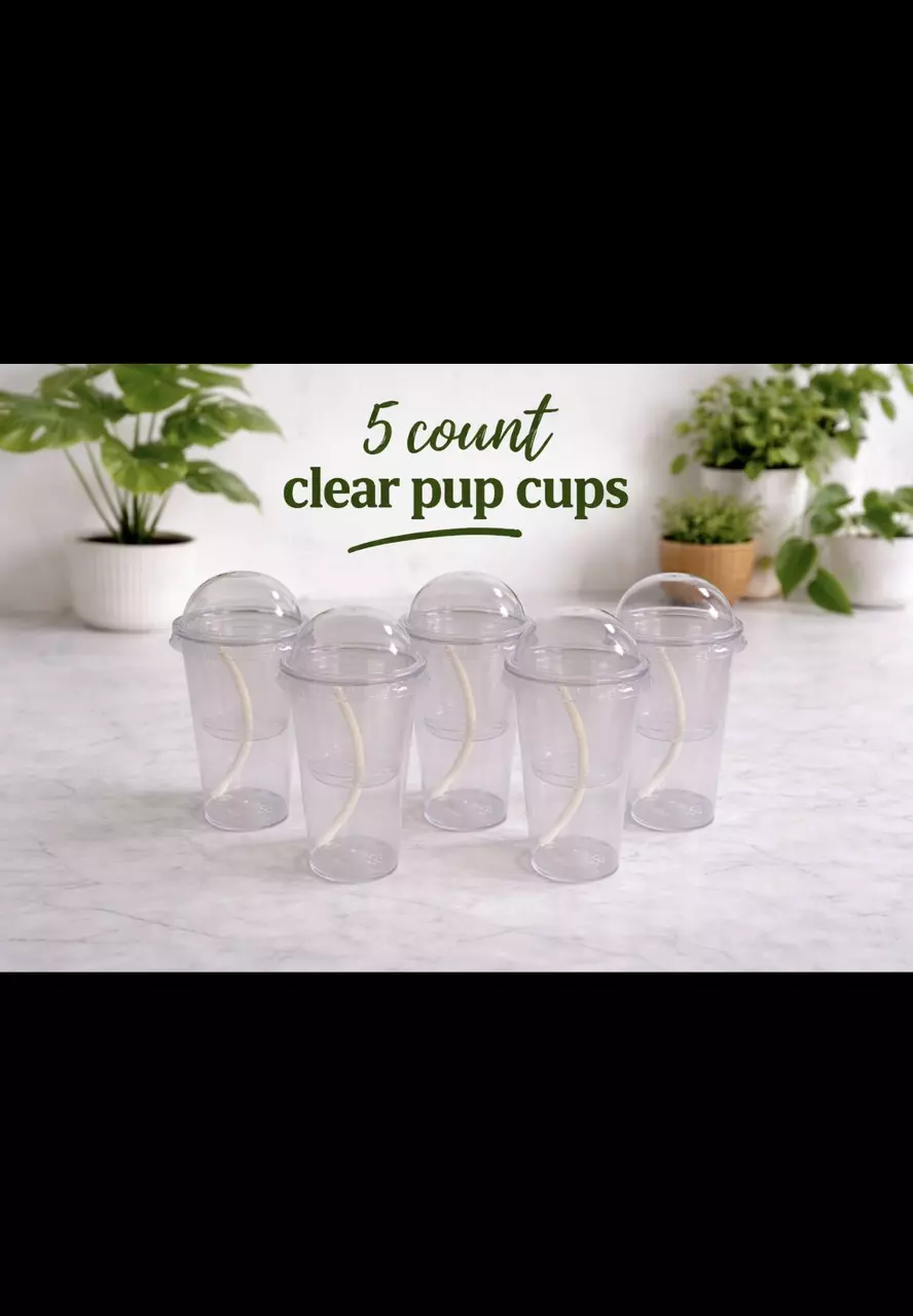 5 count clear pup cups thumbnail