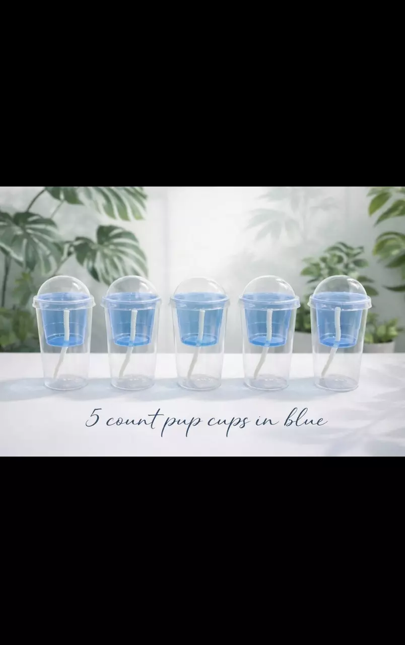 5 count blue pup cups thumbnail