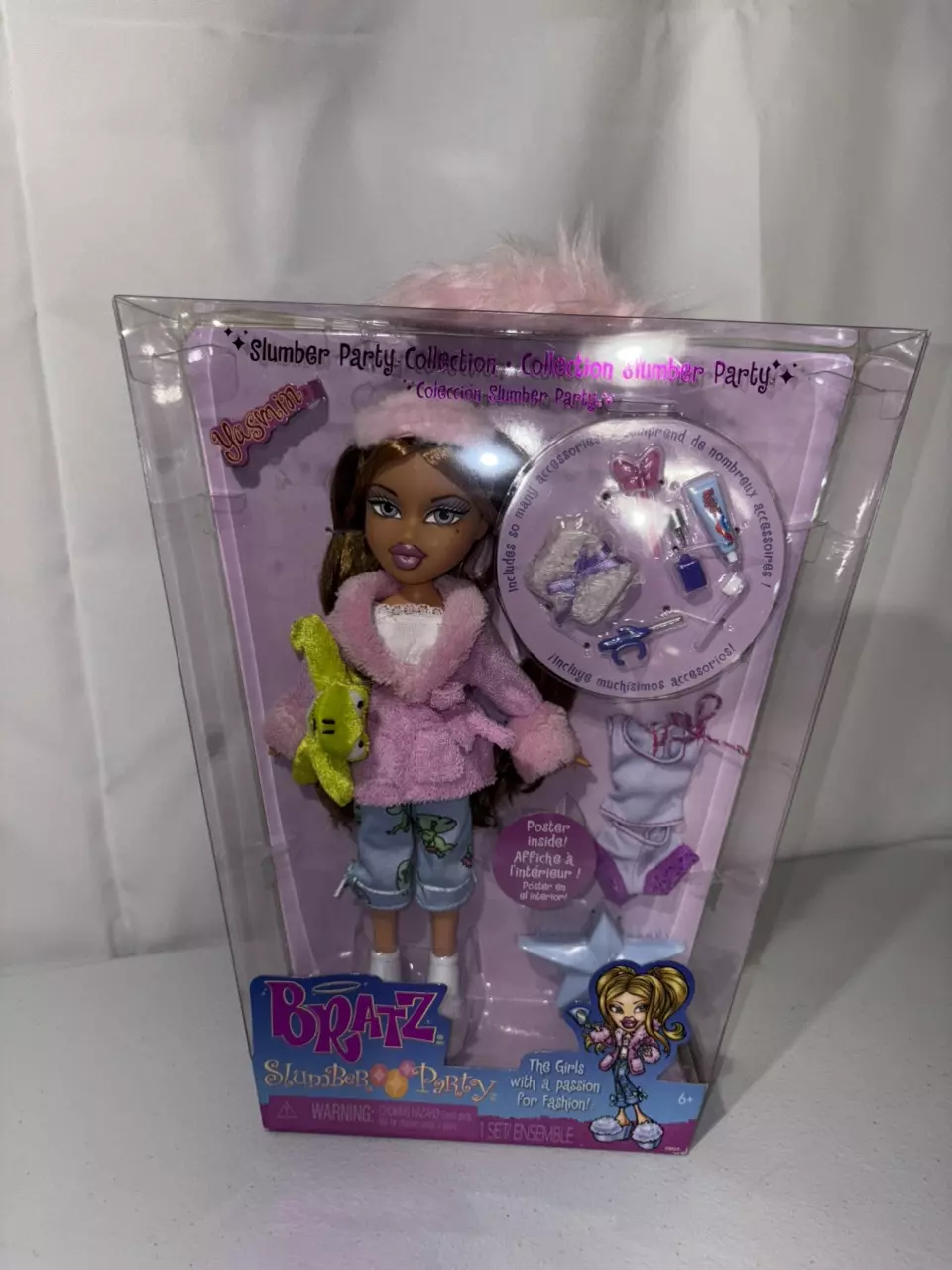 Bratz Slumber Party Yasmin Doll – NEW in Box – Vintage Style Collectible with Ac thumbnail
