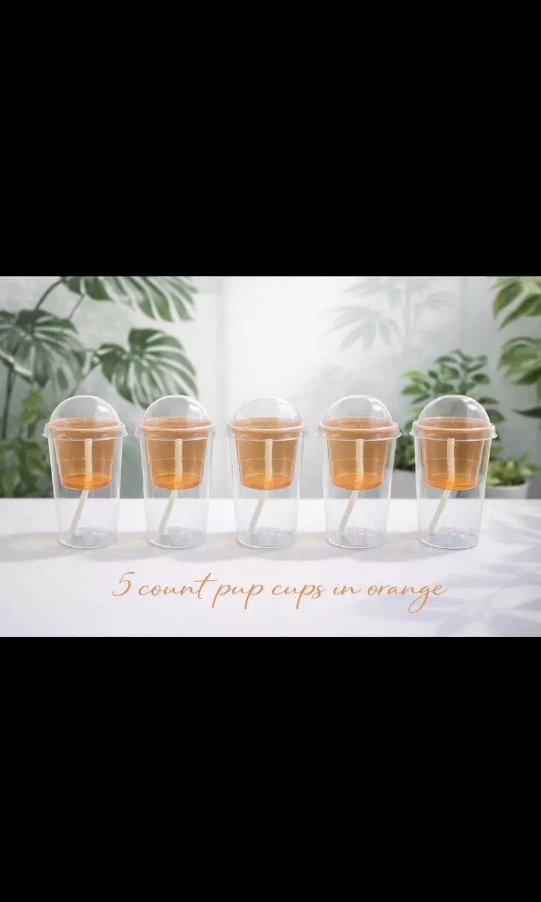 5 count orange pup cups thumbnail