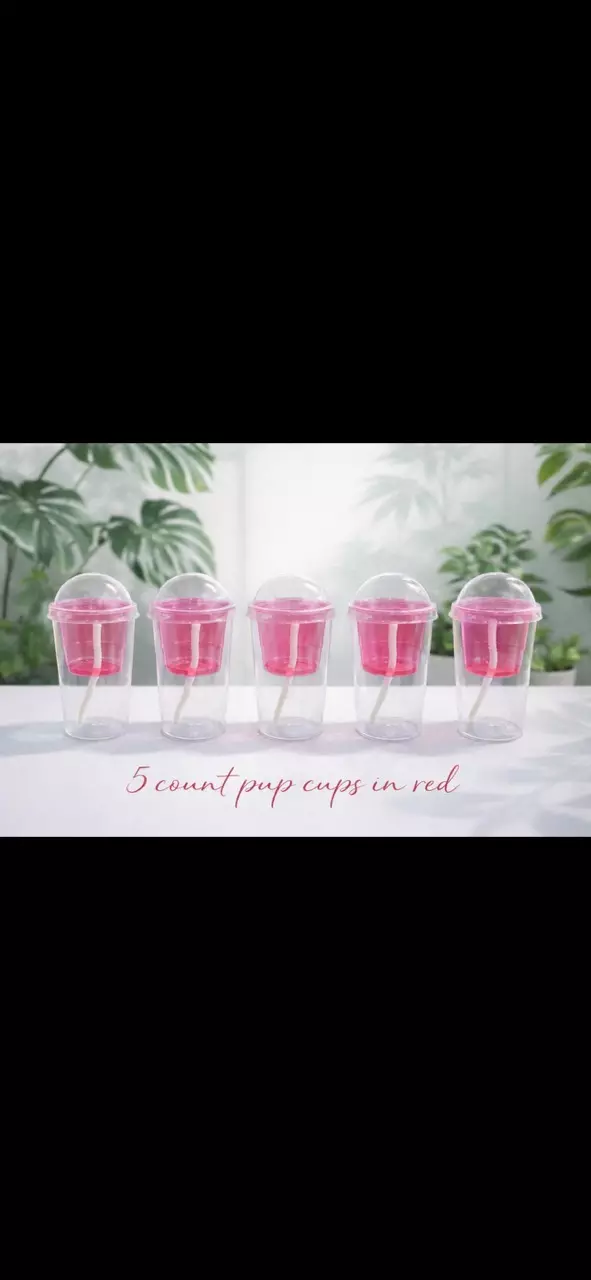 5 count red pup cups thumbnail