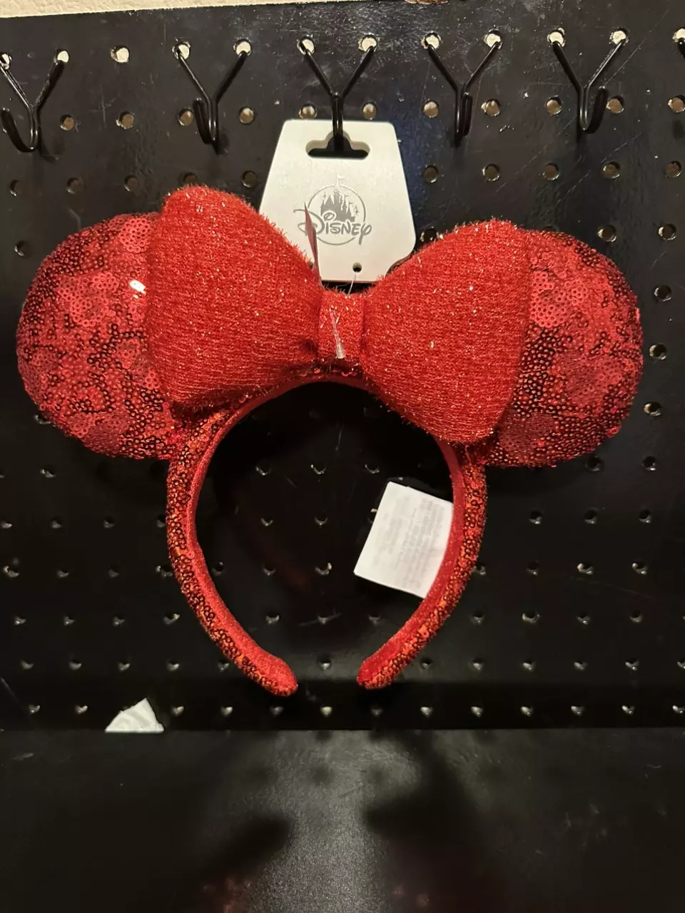 Red Sequin Hidden Mickey Minnie Ears thumbnail