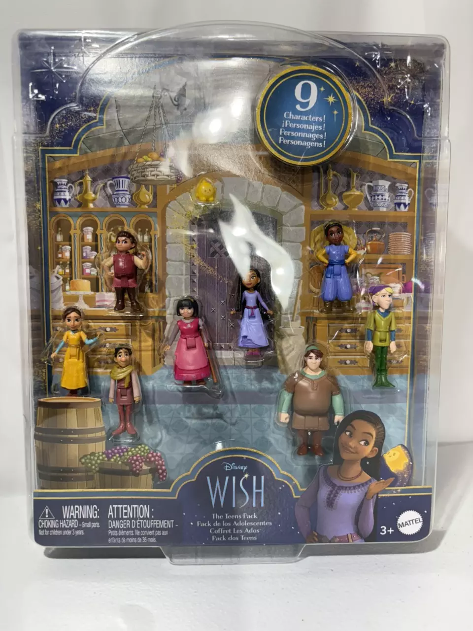 Disney Wish Teens Pack Figure Set – 9 Characters – Mattel Collectible Toy Set NE thumbnail