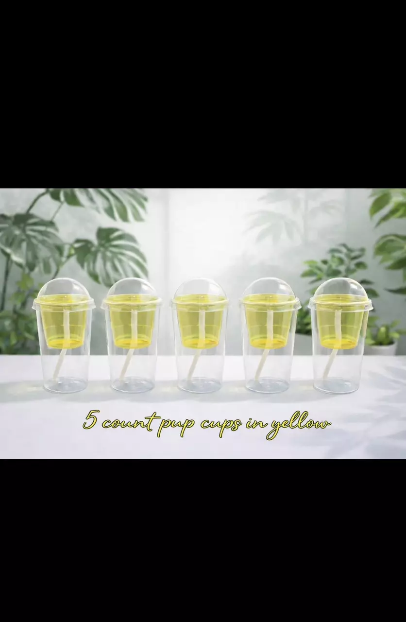 5 count yellow pup cups thumbnail