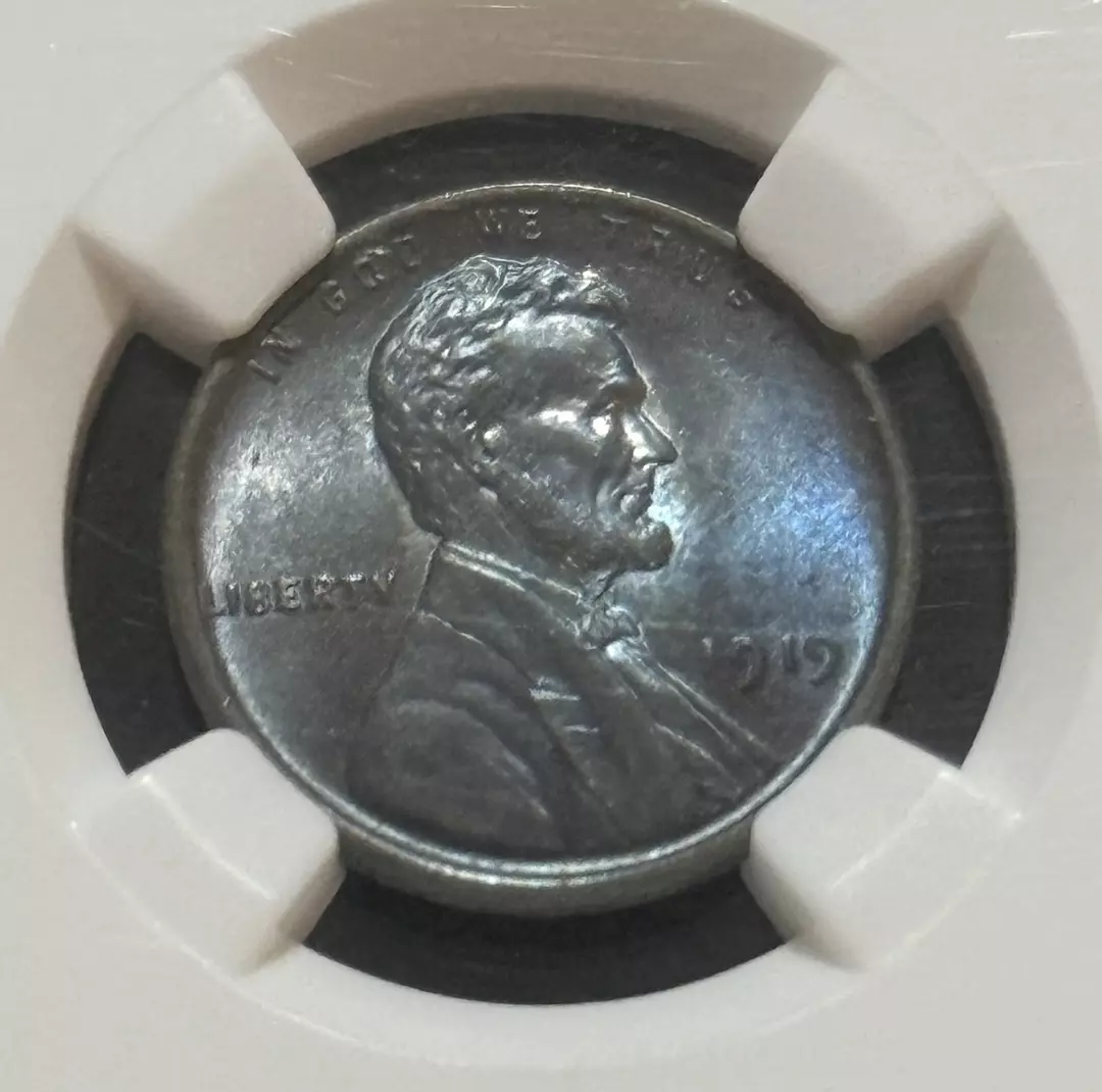 1919 Lincoln wheat cent NGC MS62BN BLUEBERRY 🫐 TONER! thumbnail