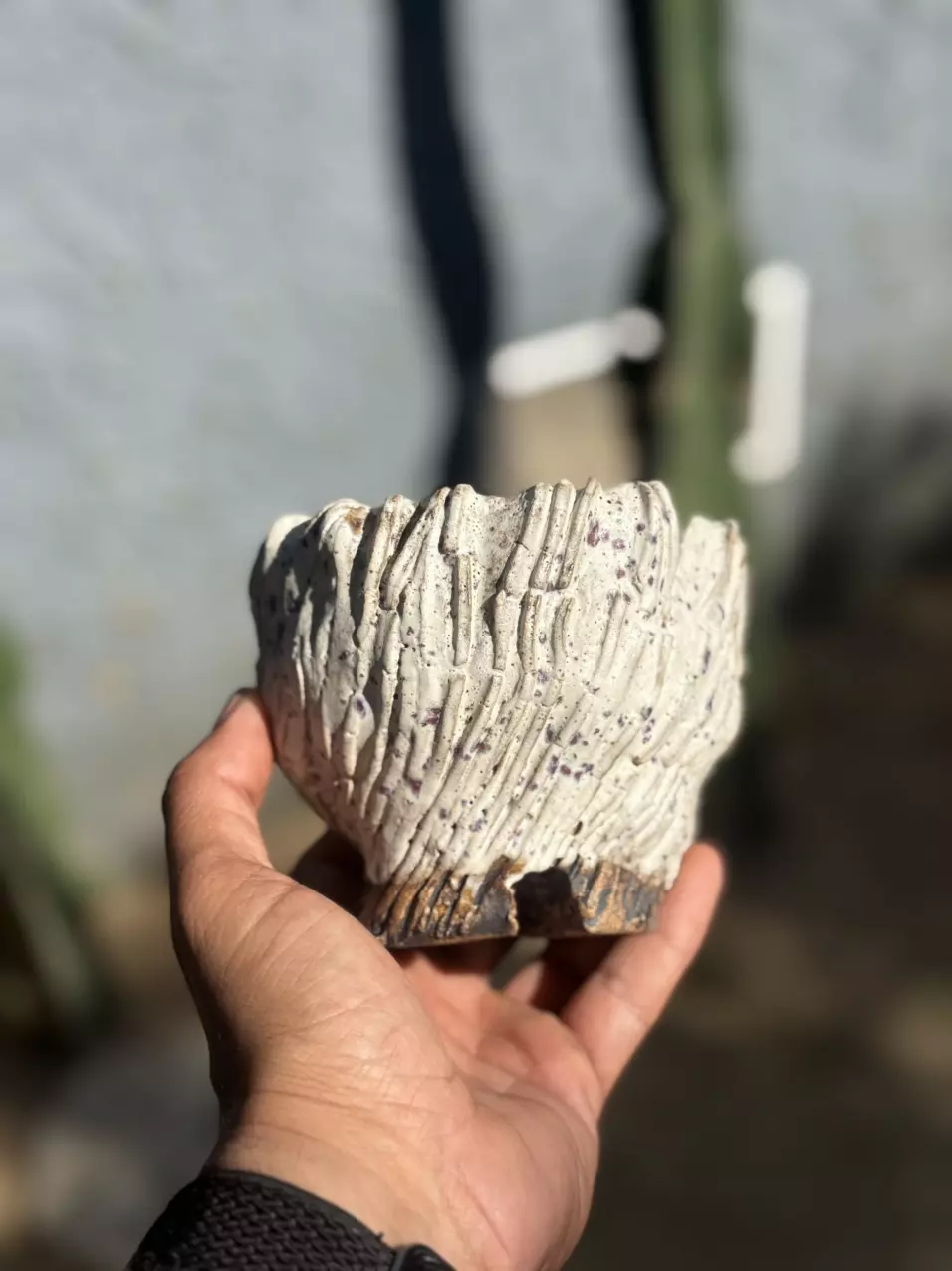 Lavender crystals footed 4.5x4H thumbnail