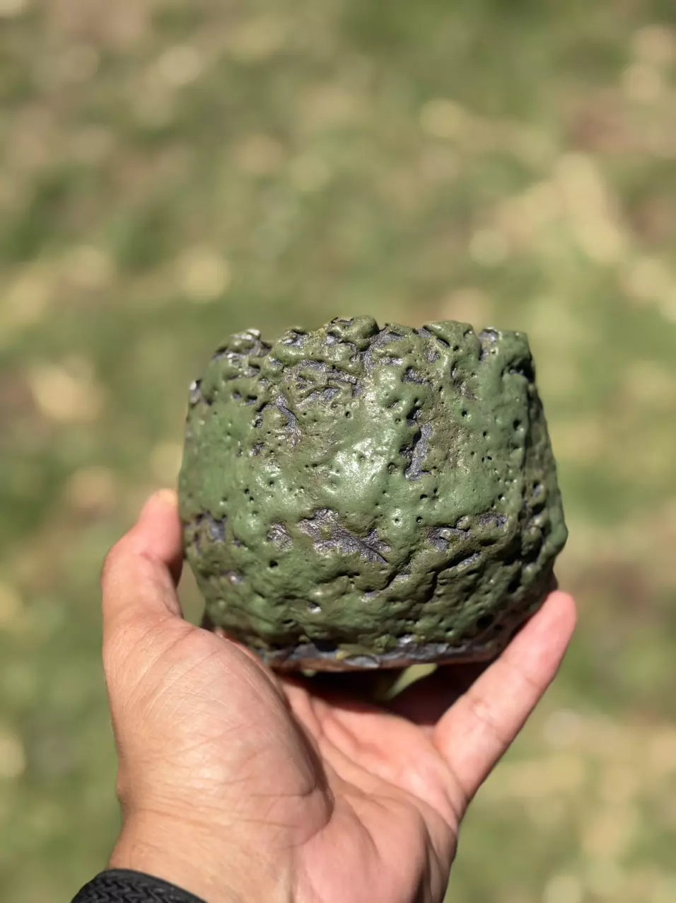 Green crater 4.25x3.75H thumbnail